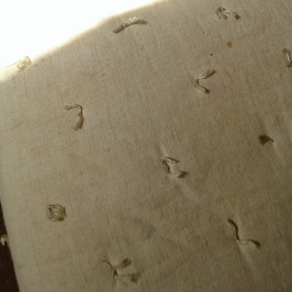 Hand Crafted Reversable Wool Blend & Flannel Farm House, Queen size, Quilt - Picture 15 of 16